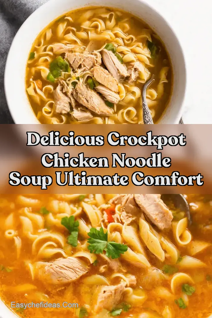 Delicious Crockpot Chicken Noodle Soup Ultimate Comfort