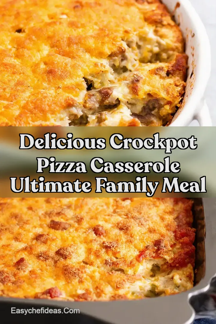 Delicious Crockpot Pizza Casserole Ultimate Family Meal