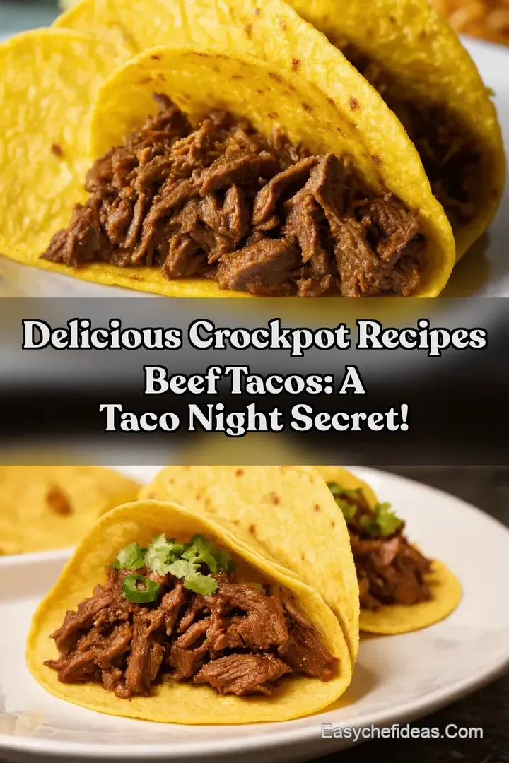 Delicious Crockpot Recipes Beef Tacos: A Taco Night Secret!