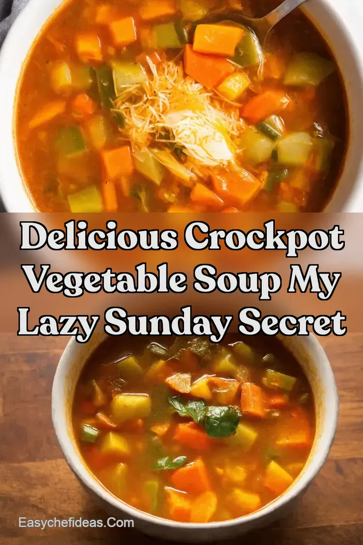 Delicious Crockpot Vegetable Soup My Lazy Sunday Secret