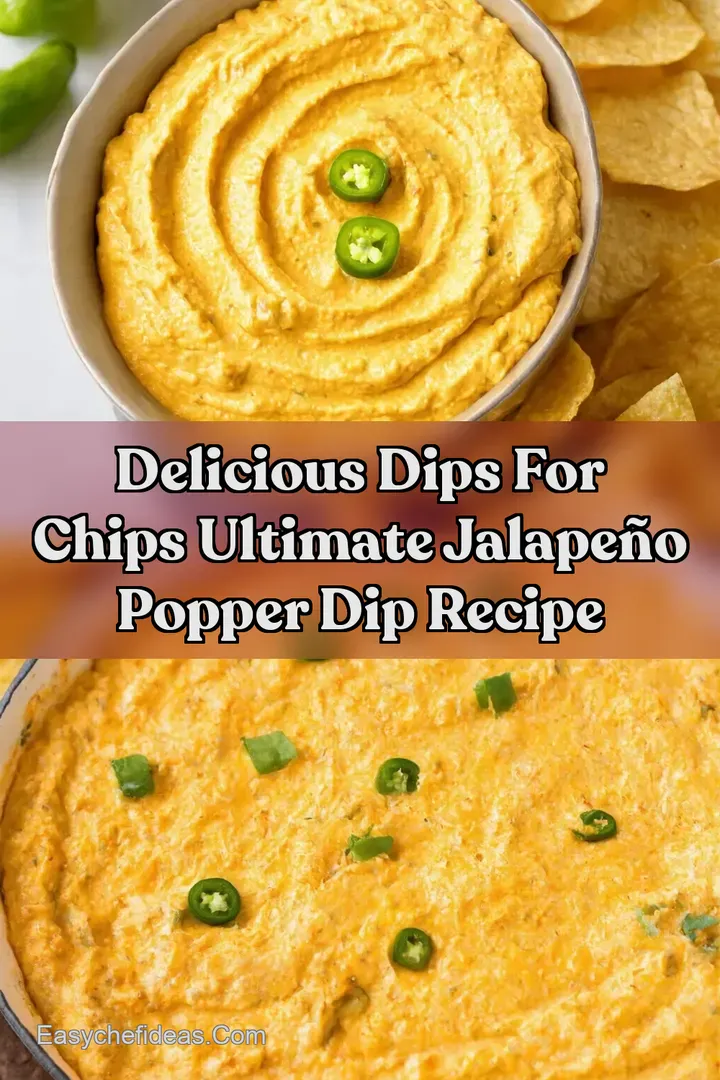 Delicious Dips for Chips Ultimate Jalape&ntilde;o Popper Dip Recipe