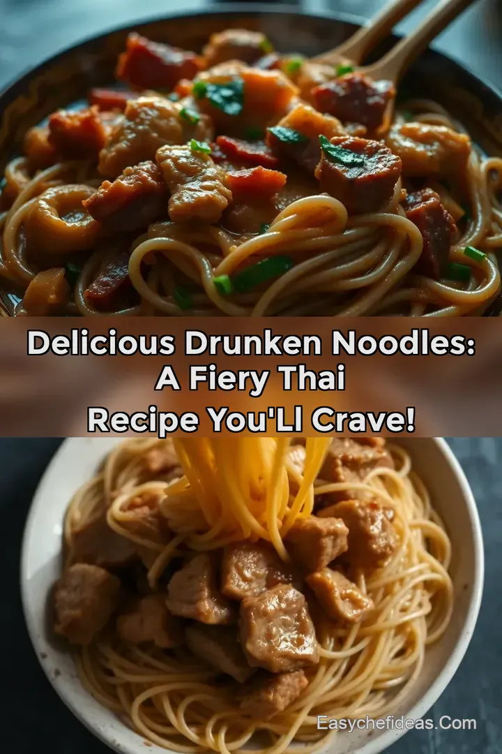 Delicious Drunken Noodles: A Fiery Thai Recipe You ll Crave!