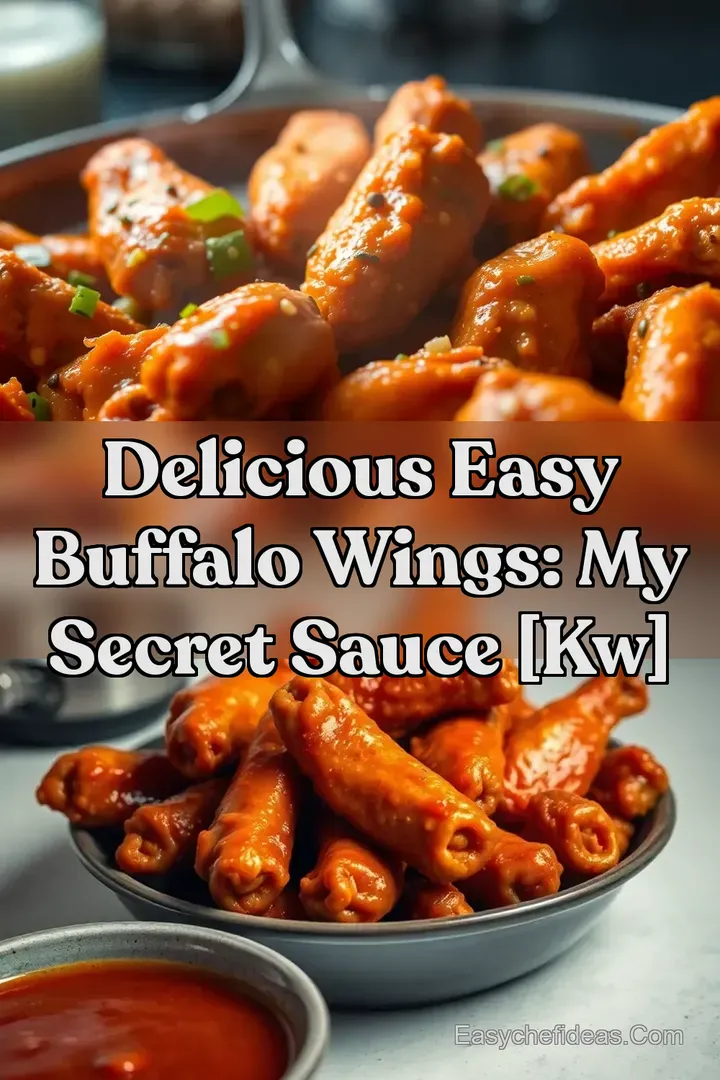 Delicious Easy Buffalo Wings: My Secret Sauce [kw]