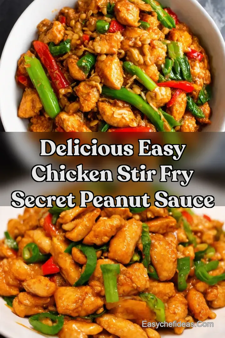 Delicious Easy Chicken Stir Fry Secret Peanut Sauce
