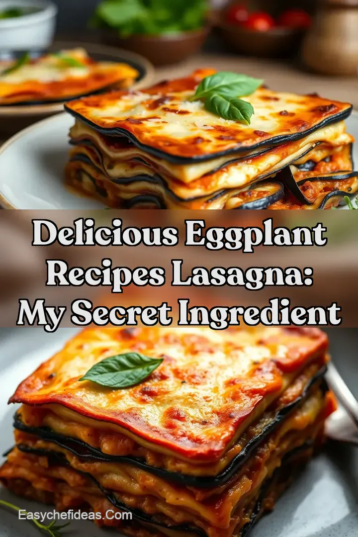 Delicious Eggplant Recipes Lasagna: My Secret Ingredient