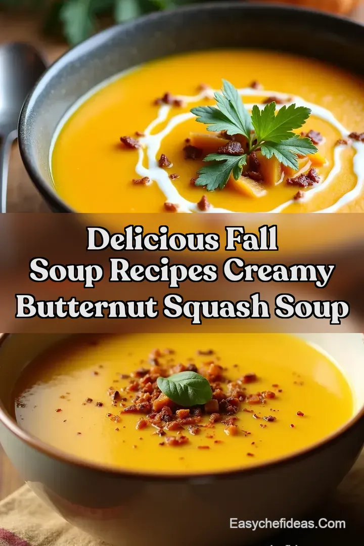 Delicious Fall Soup Recipes Creamy Butternut Squash Soup
