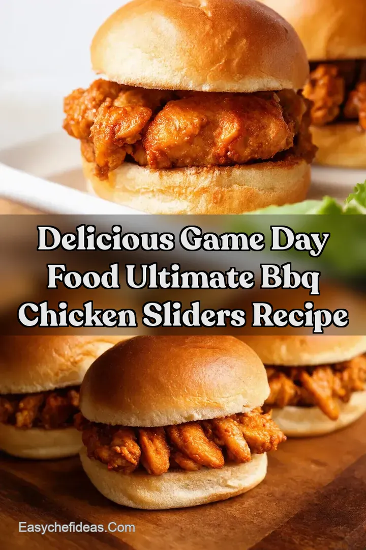 Delicious Game Day Food Ultimate BBQ Chicken Sliders Recipe