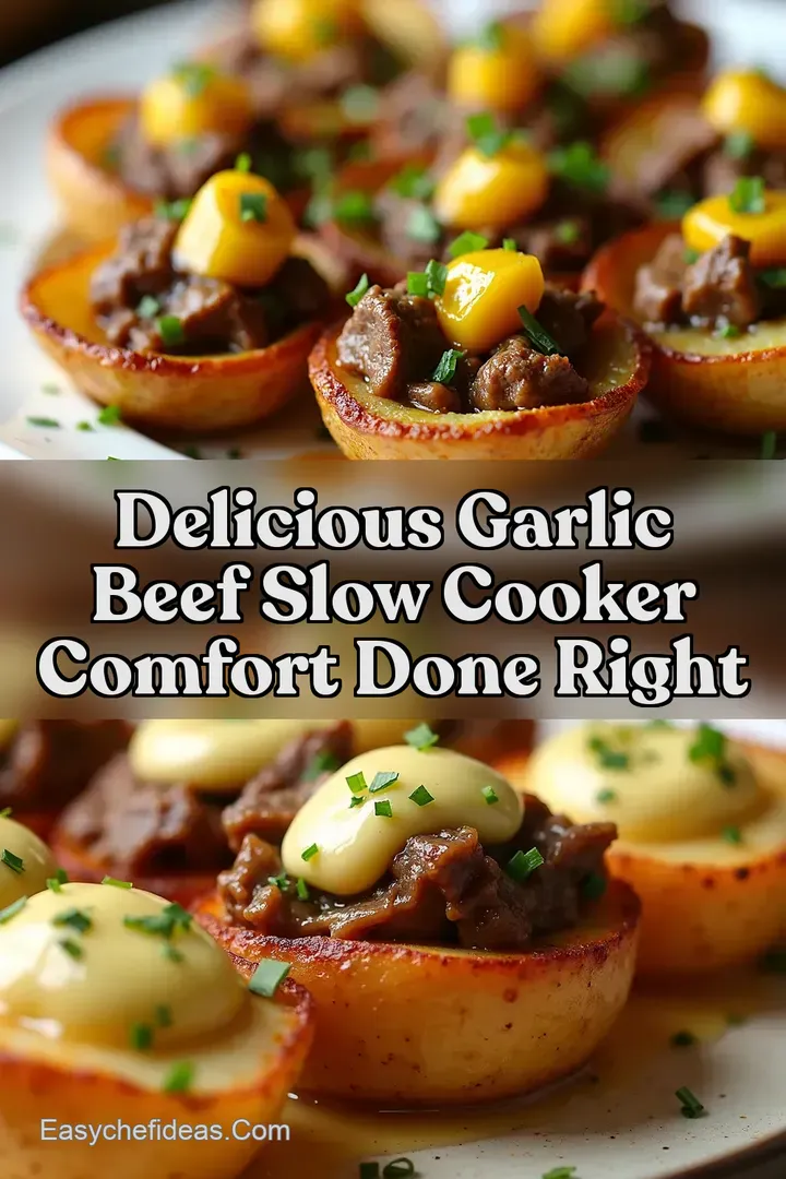 Delicious Garlic Beef Slow Cooker Comfort Done Right