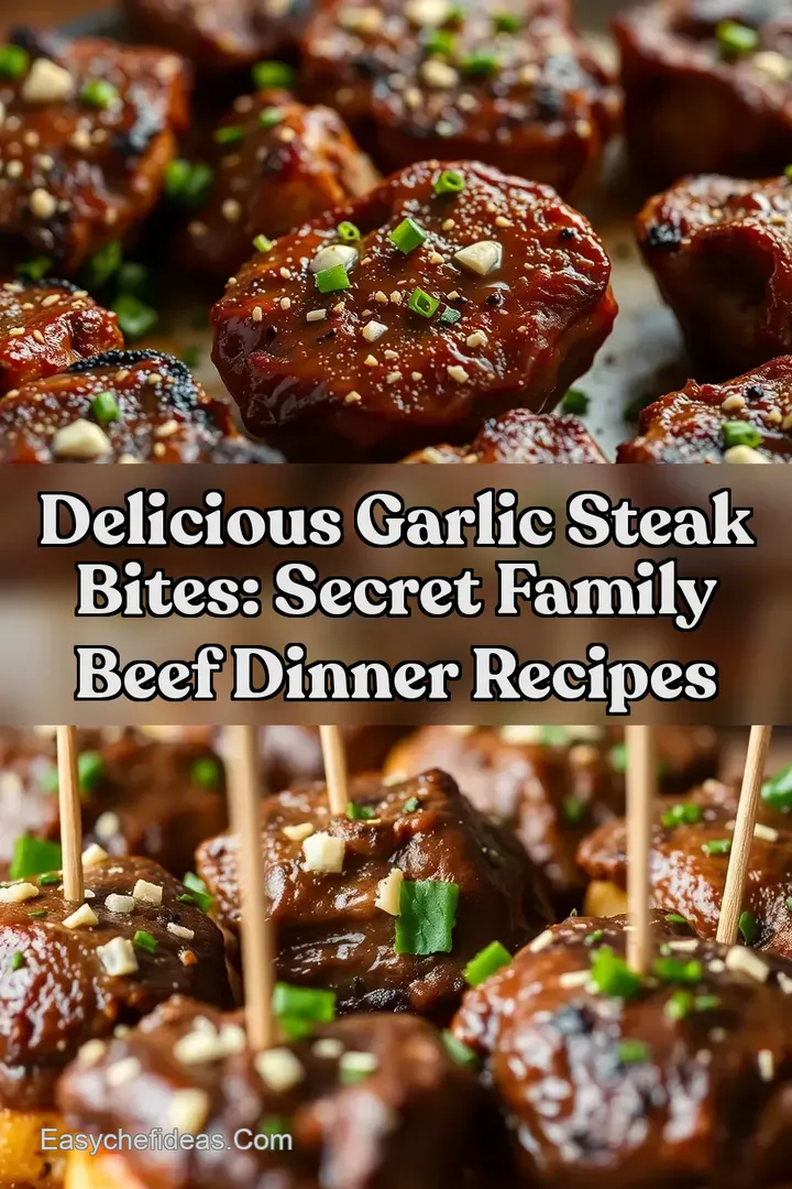 Delicious Garlic Steak Bites: Secret Family Beef Dinner Recipes