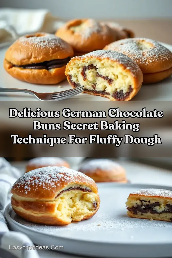 Delicious German Chocolate Buns Secret Baking Technique For Fluffy Dough