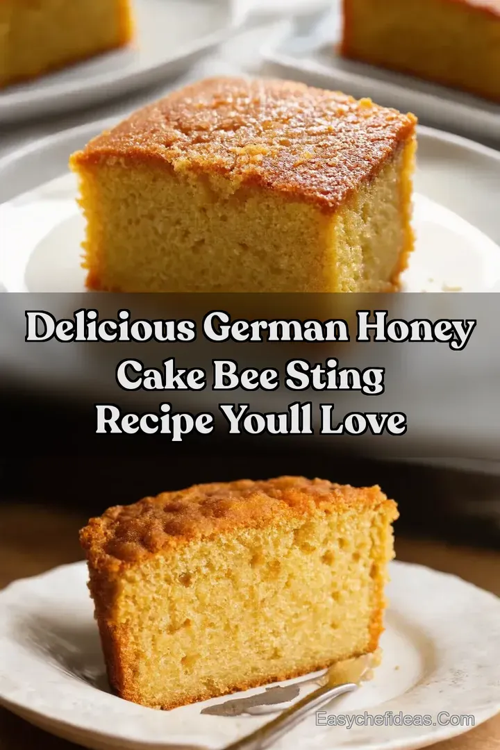 Delicious German Honey Cake Bee Sting Recipe Youll Love