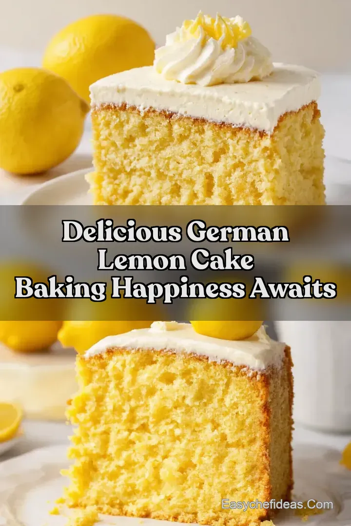 Delicious German Lemon Cake Baking Happiness Awaits