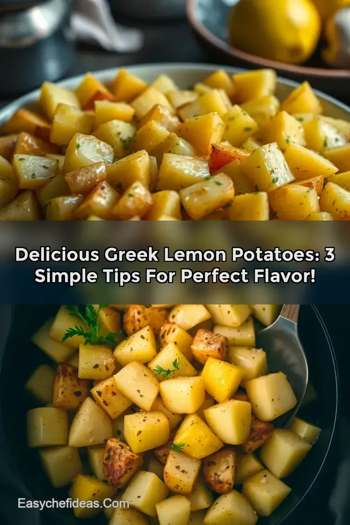 Delicious Greek Lemon Potatoes: 3 Simple Tips for Perfect Flavor!