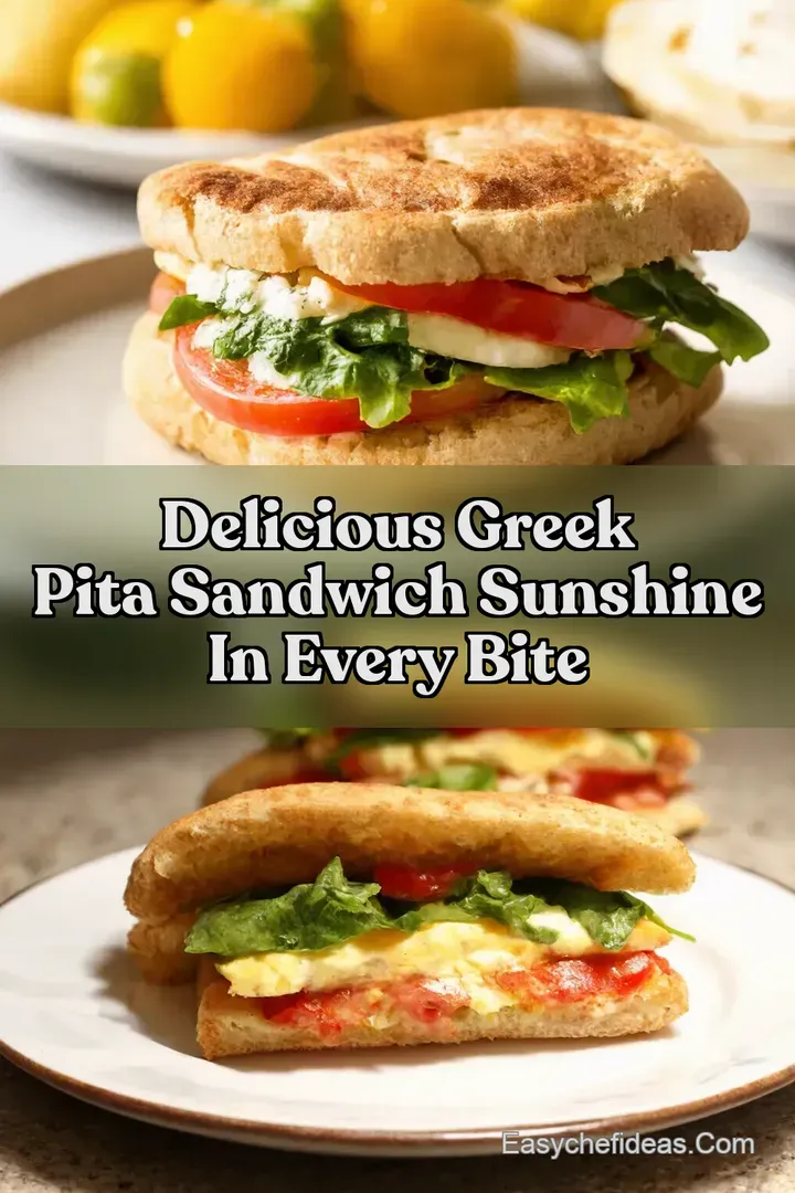 Delicious Greek Pita Sandwich Sunshine In Every Bite