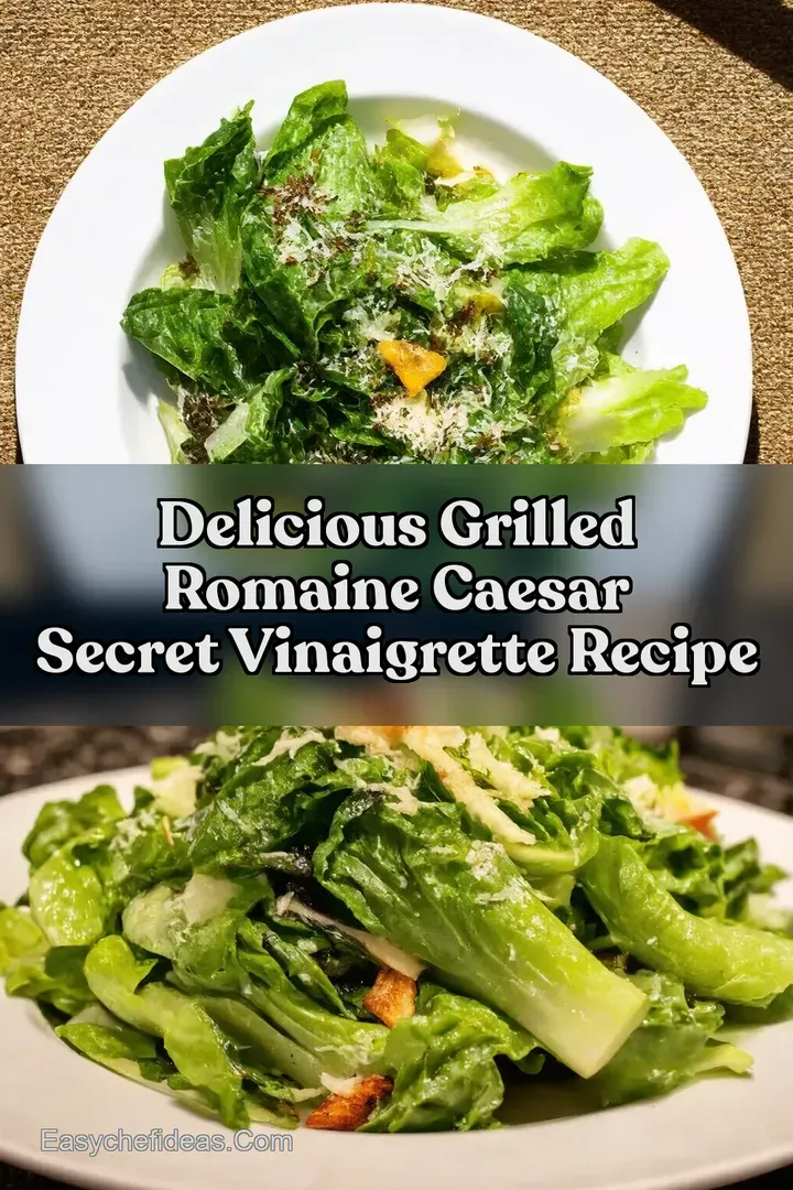 Delicious Grilled Romaine Caesar Secret Vinaigrette Recipe