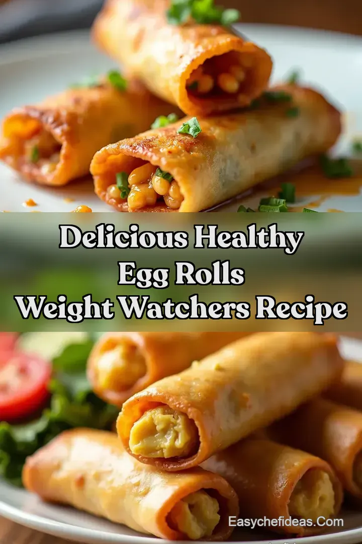 Delicious Healthy Egg Rolls Weight Watchers Recipe