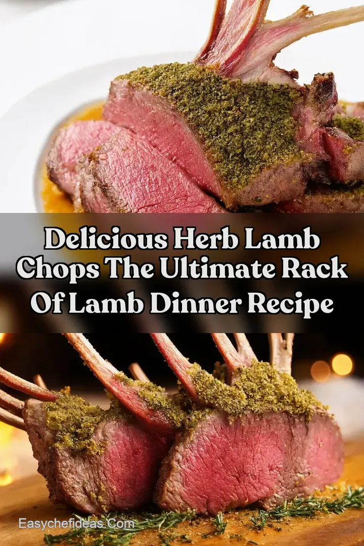 Delicious Herb Lamb Chops The Ultimate Rack Of Lamb Dinner Recipe