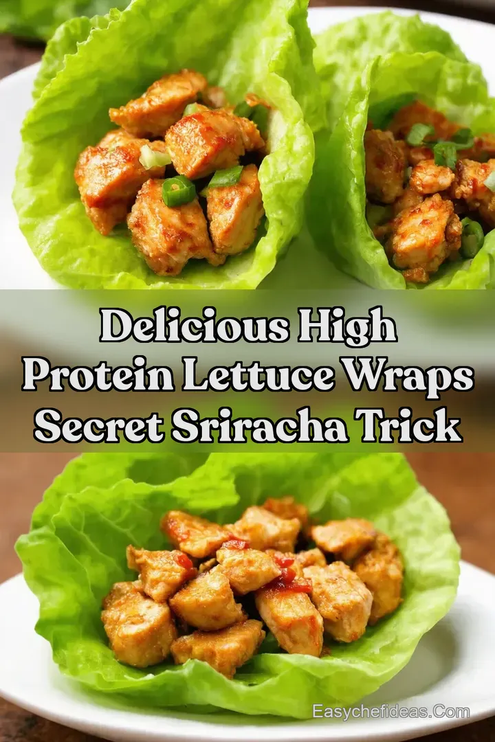 Delicious High Protein Lettuce Wraps Secret Sriracha Trick