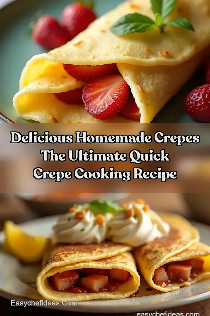 Delicious Homemade Crepes The Ultimate Quick Crepe Cooking Recipe