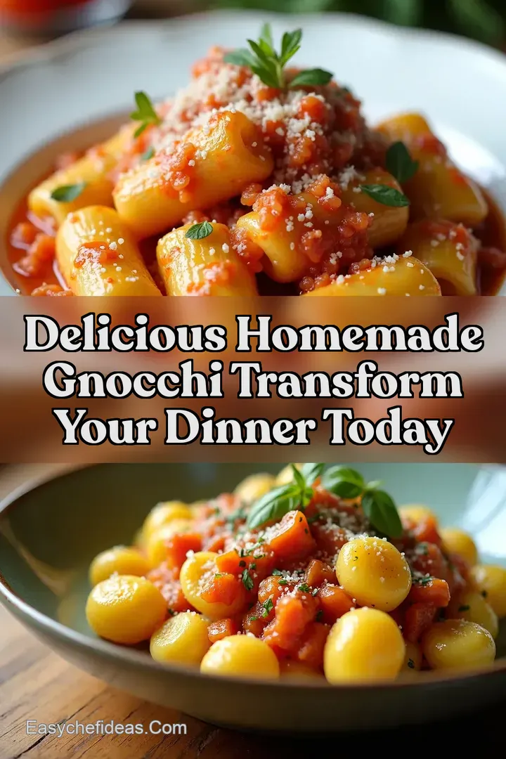 Delicious Homemade Gnocchi Transform Your Dinner Today