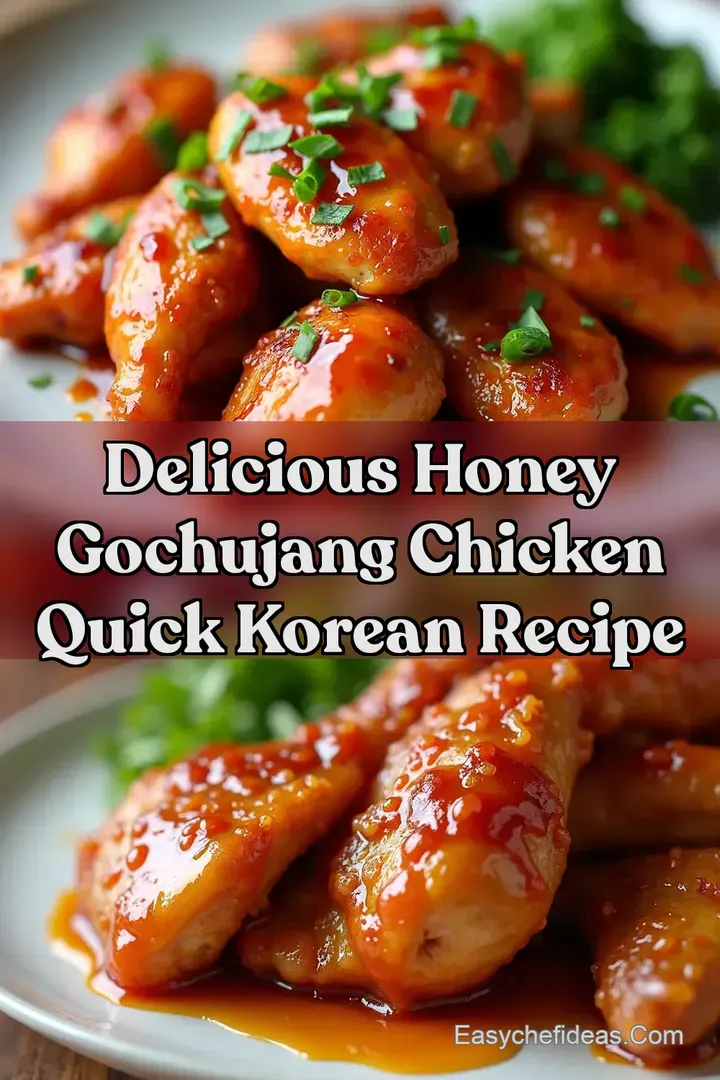 Delicious Honey Gochujang Chicken Quick Korean Recipe