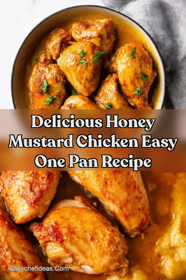 Delicious Honey Mustard Chicken Easy One Pan Recipe