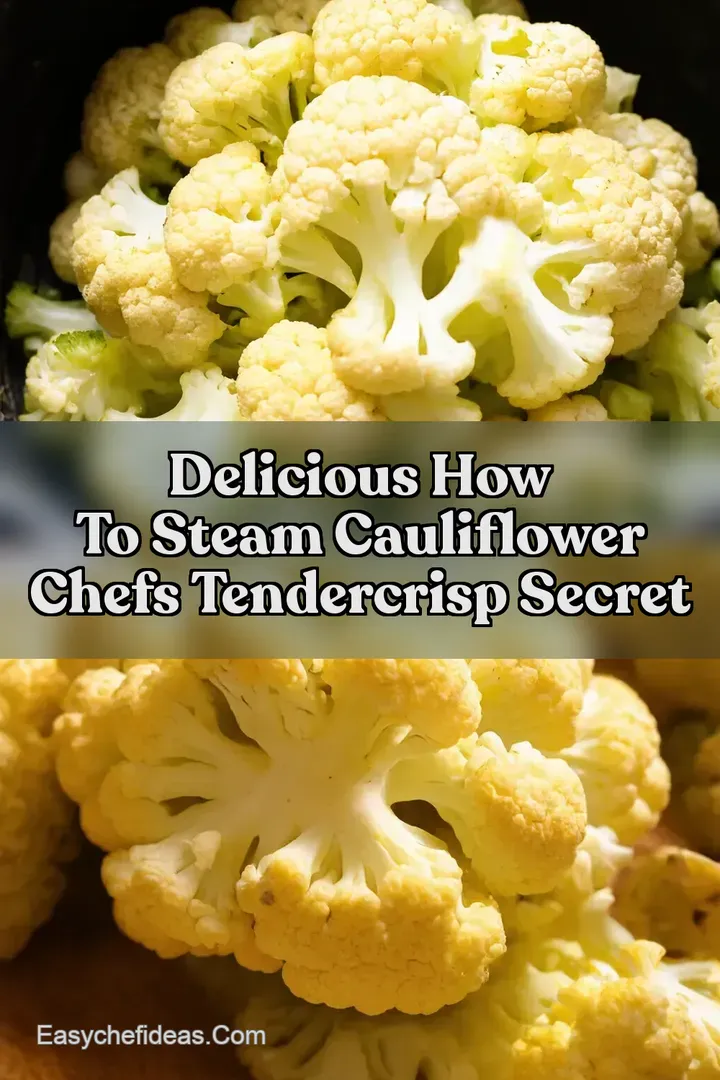 Delicious How To Steam Cauliflower Chefs TenderCrisp Secret