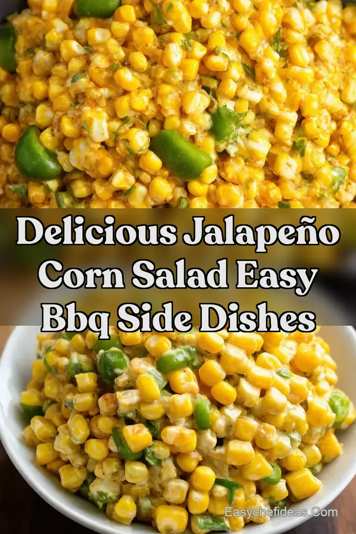 Delicious Jalape&ntilde;o Corn Salad Easy BBQ Side Dishes