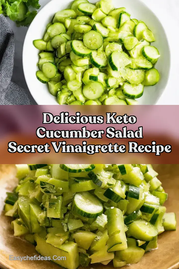 Delicious Keto Cucumber Salad Secret Vinaigrette Recipe