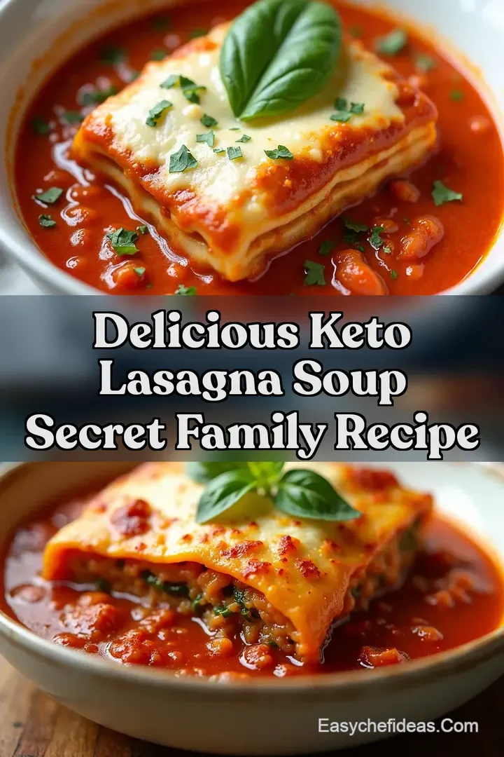 Delicious Keto Lasagna Soup Secret Family Recipe