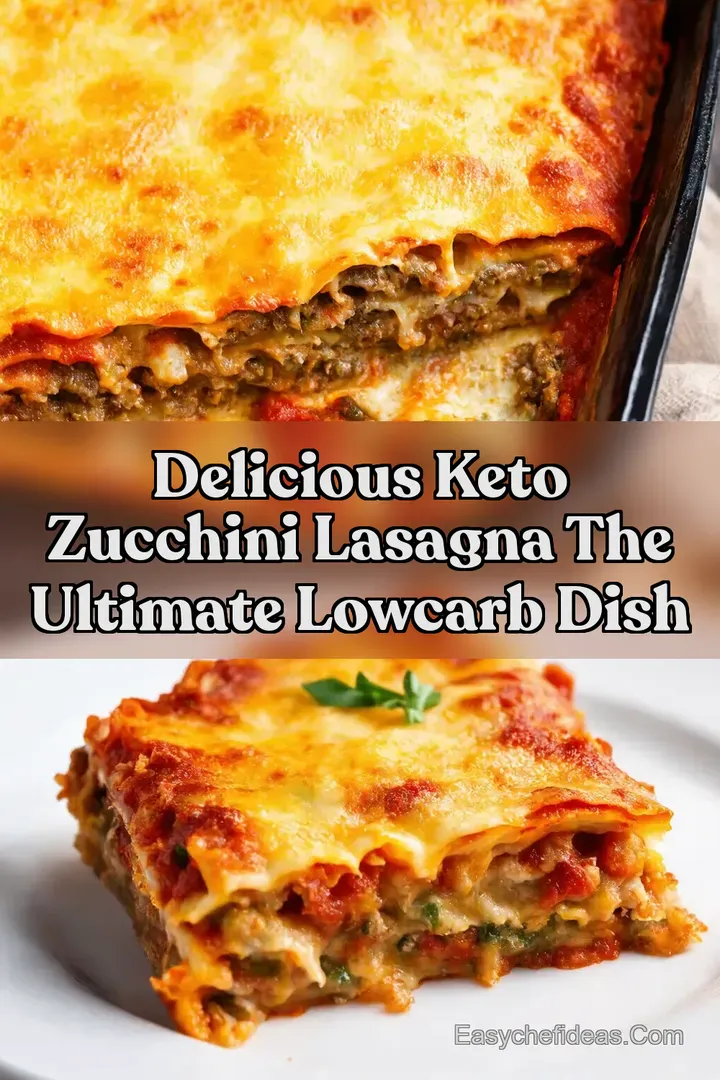Delicious Keto Zucchini Lasagna The Ultimate LowCarb Dish