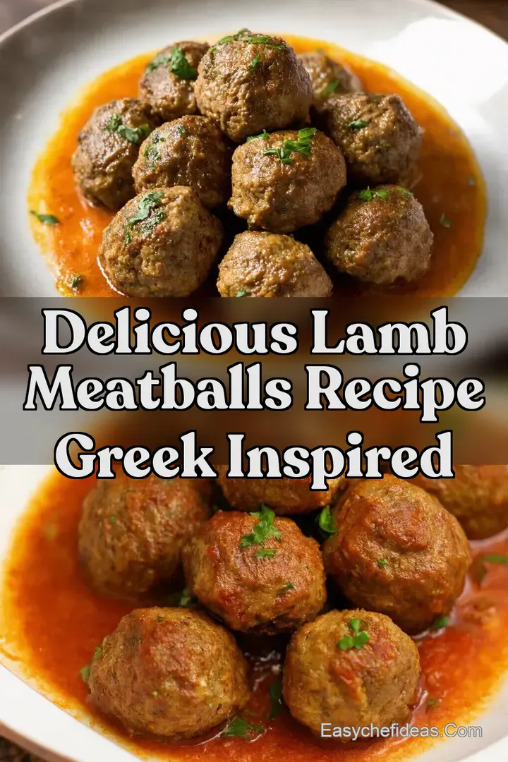 Delicious Lamb Meatballs Recipe Greek Inspired