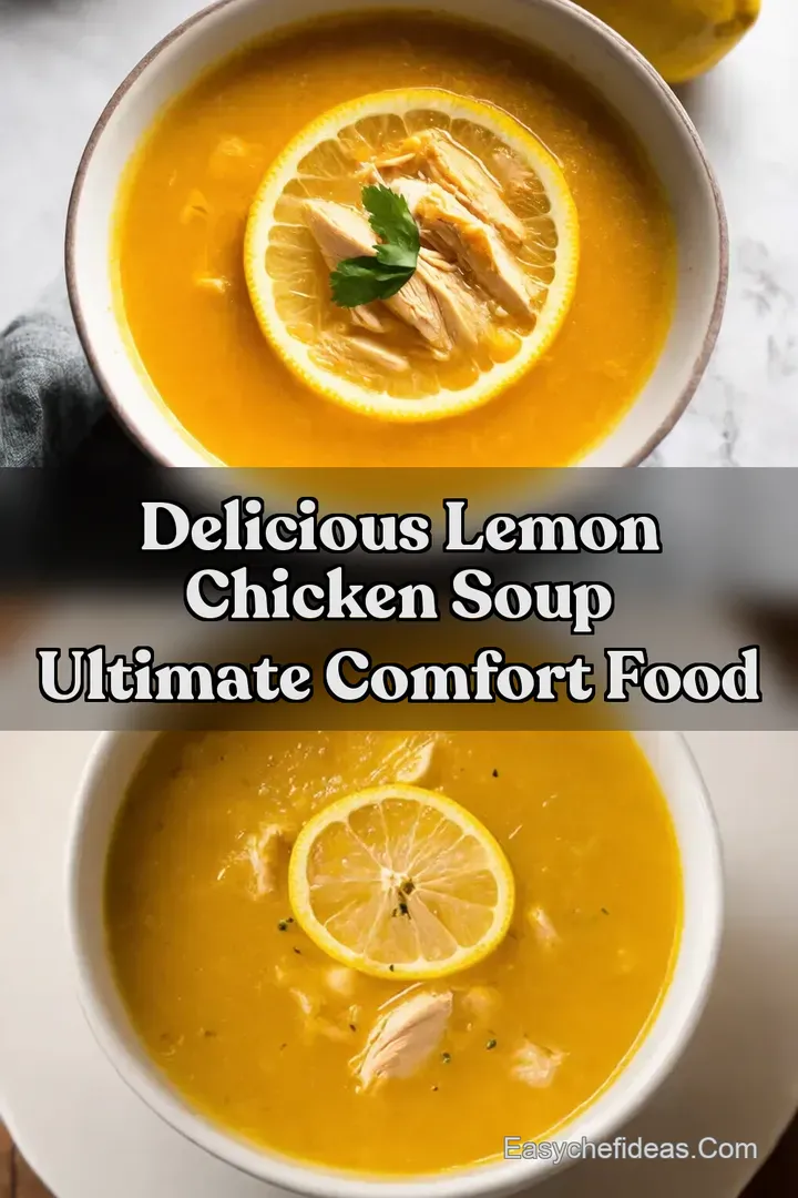 Delicious Lemon Chicken Soup Ultimate Comfort Food