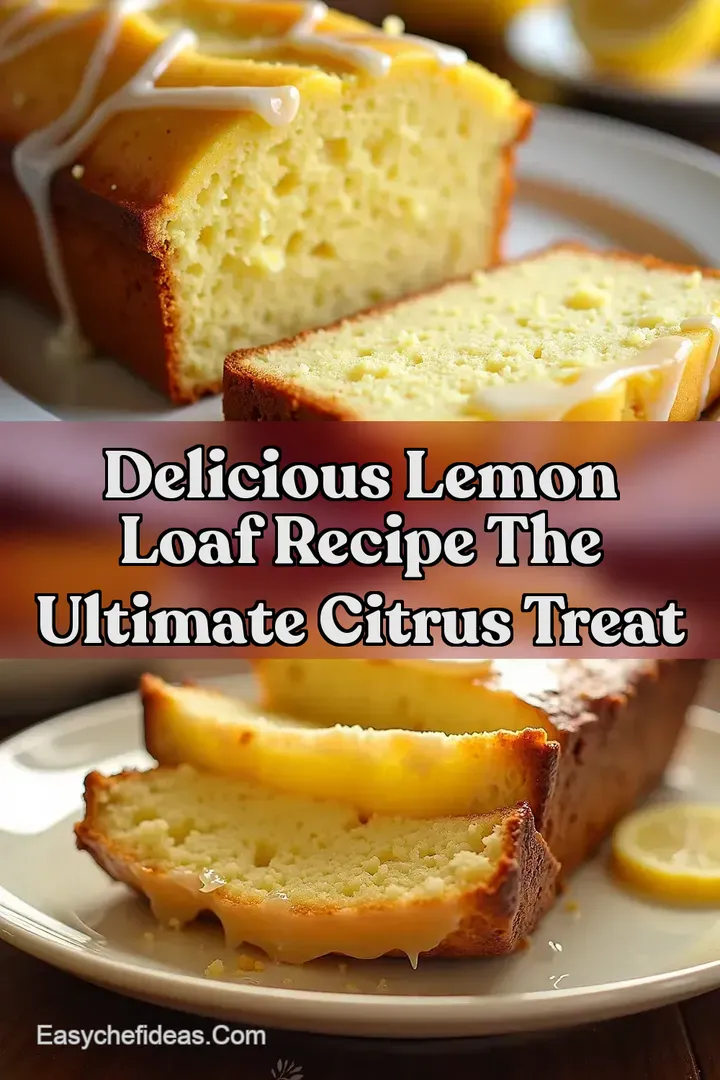 Delicious Lemon Loaf Recipe The Ultimate Citrus Treat