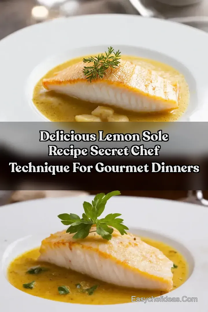 Delicious Lemon Sole Recipe Secret Chef Technique For Gourmet Dinners