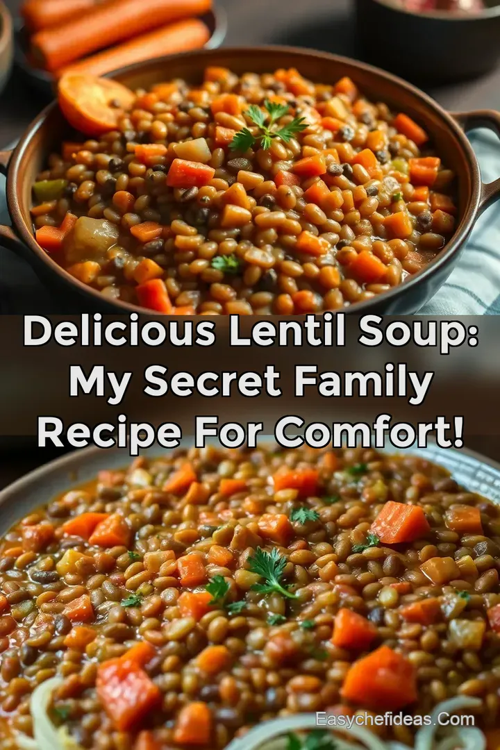 Delicious Lentil Soup: My Secret Family Recipe for Comfort!