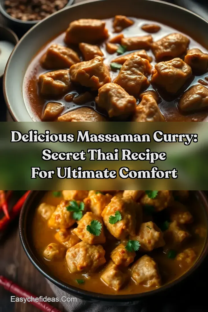Delicious massaman curry: Secret Thai Recipe for Ultimate Comfort