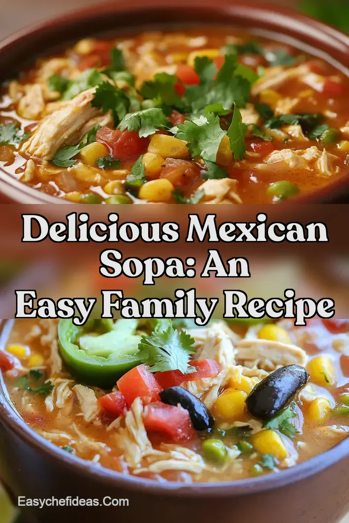 Delicious Mexican Sopa: An Easy Family Recipe