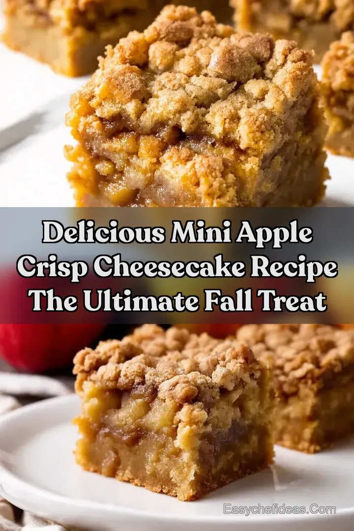 Delicious Mini Apple Crisp Cheesecake Recipe The Ultimate Fall Treat