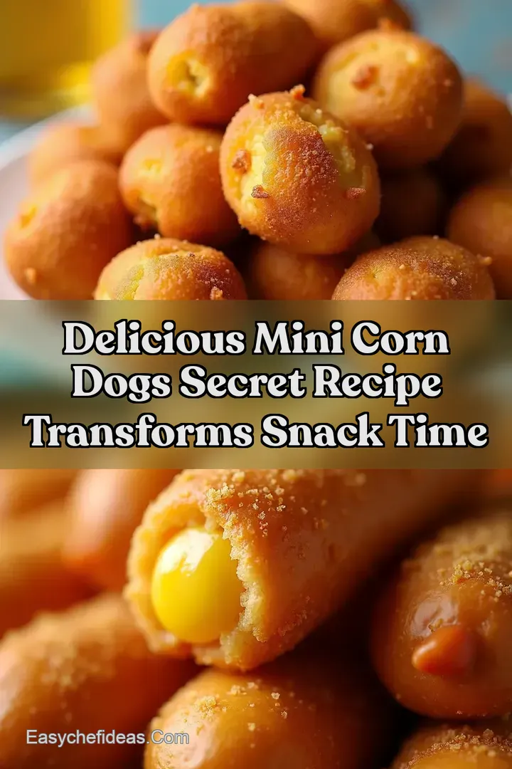 Delicious Mini Corn Dogs Secret Recipe Transforms Snack Time