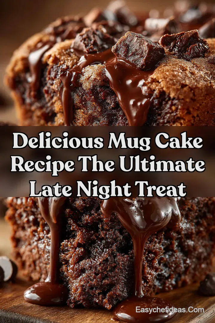 Delicious Mug Cake Recipe The Ultimate Late Night Treat