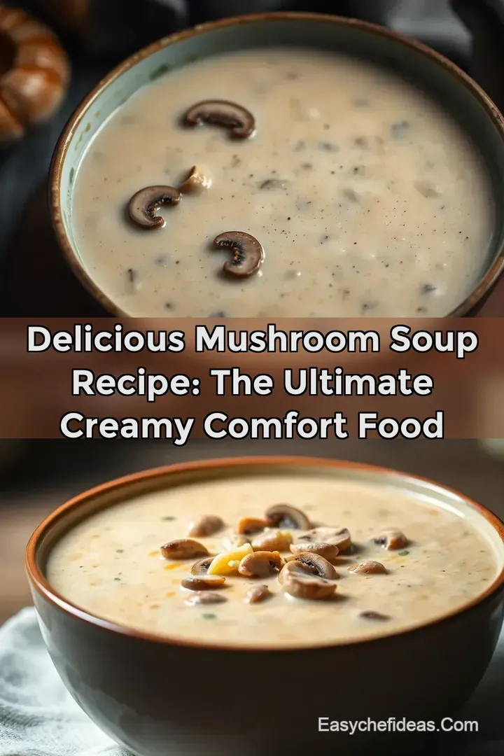 Delicious Mushroom Soup Recipe: The Ultimate Creamy Comfort Food