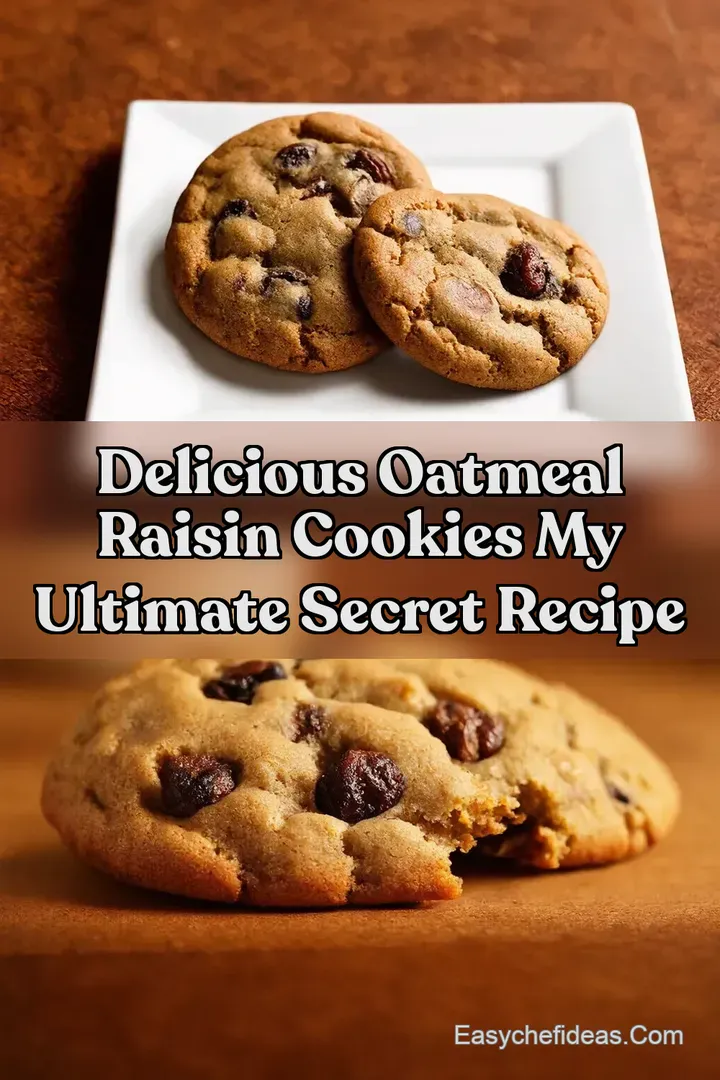 Delicious Oatmeal Raisin Cookies My Ultimate Secret Recipe