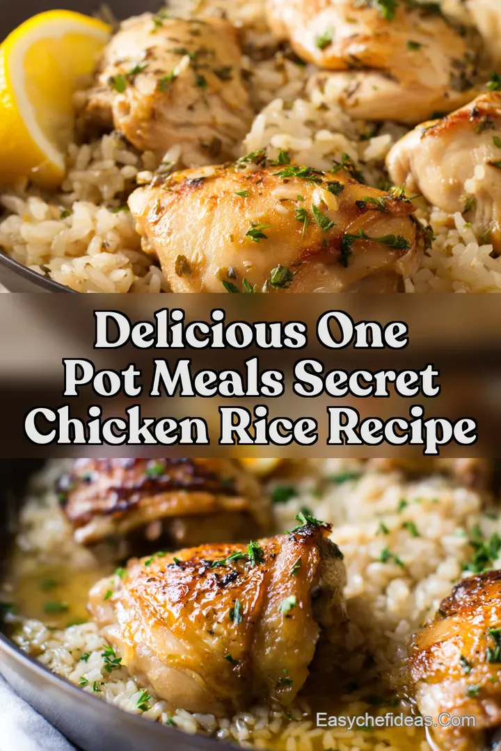 Delicious One Pot Meals Secret Chicken Rice Recipe