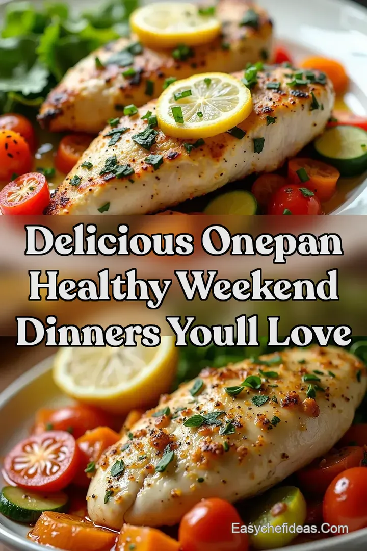 Delicious OnePan Healthy Weekend Dinners Youll Love