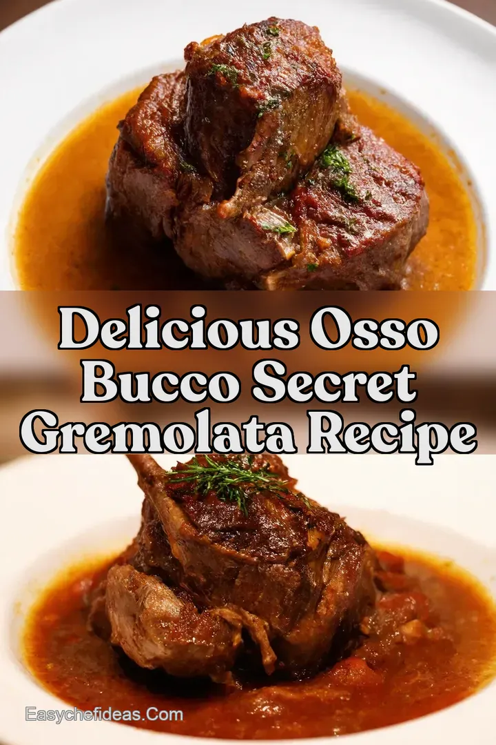 Delicious Osso Bucco Secret Gremolata Recipe
