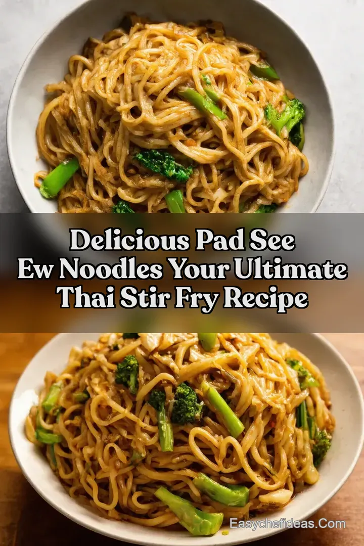 Delicious Pad See Ew Noodles Your Ultimate Thai Stir Fry Recipe