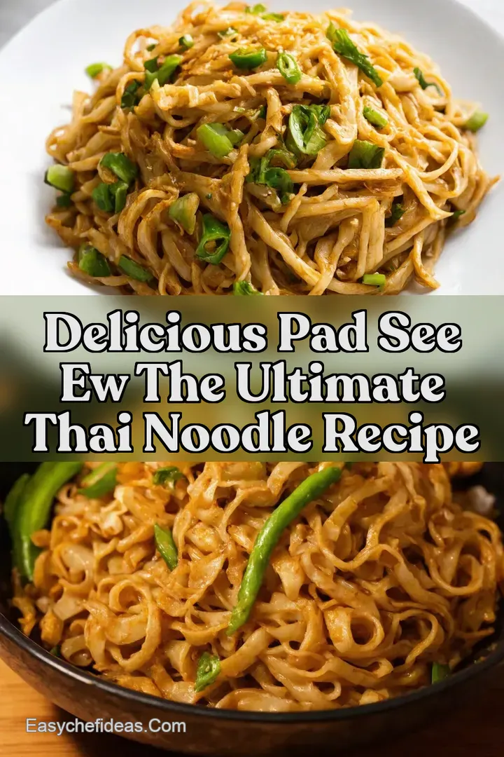 Delicious Pad See Ew The Ultimate Thai Noodle Recipe
