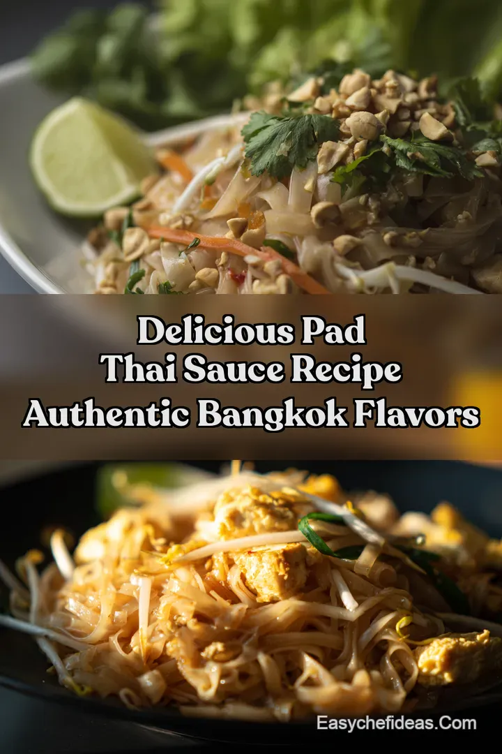 Delicious Pad Thai Sauce Recipe Authentic Bangkok Flavors