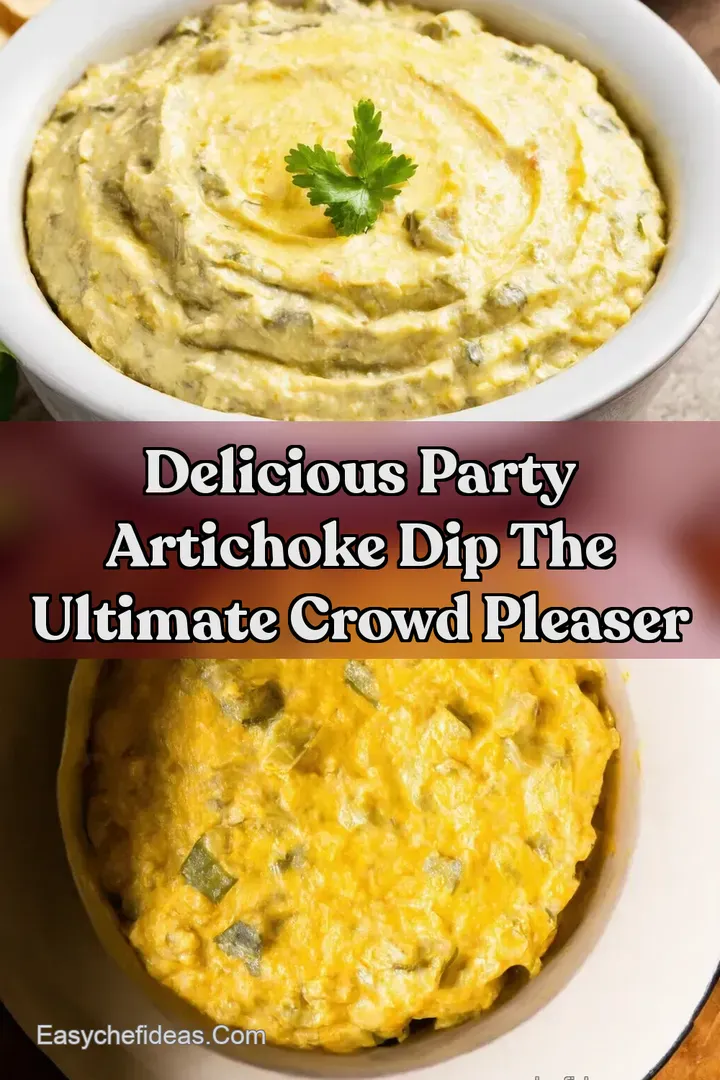 Delicious Party Artichoke Dip The Ultimate Crowd Pleaser